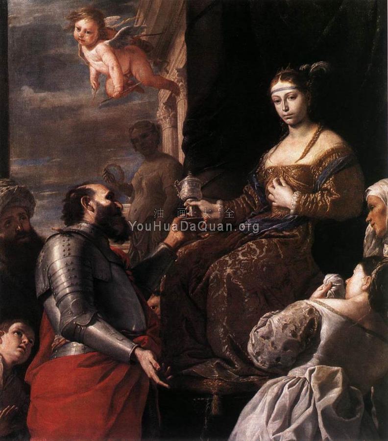 Sophonisba Receiving The Goblet - 马蒂亚·普雷蒂